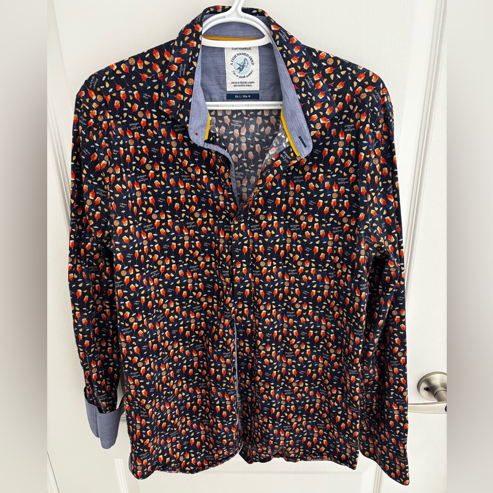 A Fish Named Fred Spritz Patterned Shirt